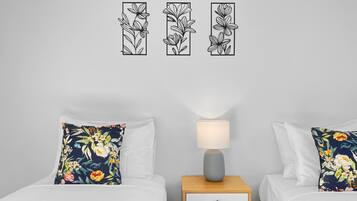 3 bedrooms, iron/ironing board, travel cot, WiFi