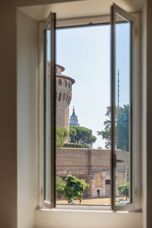Vue sur la ville depuis l’hébergement
