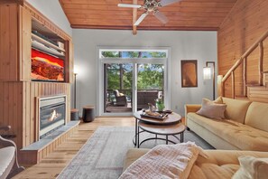 TV, fireplace, stereo, offices