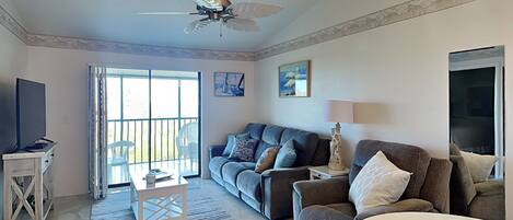 Condo (2 Bedrooms) | Living area | TV