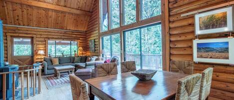 TV, fireplace, offices