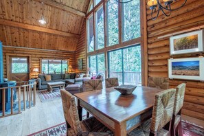 Smart TV, fireplace, table tennis, books