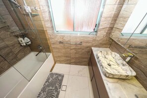 Shower, hair dryer
