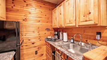 Fridge, microwave, coffee/tea maker, toaster