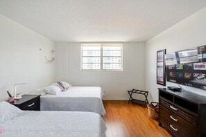 1 makuuhuone, vauvan matkasänky, ilmainen Wi-Fi, vuodevaatteet