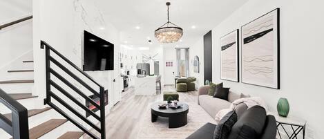 TV connectée, cheminée