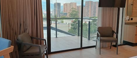 Vista del paisatge des de l'allotjament