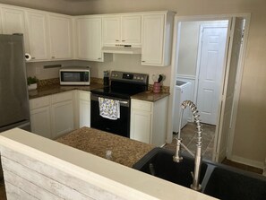 Microwave, oven, stovetop, dishwasher