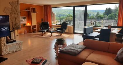 "Haus Falkenburgblick" up to 9 persons Detmold, Teutoburg Forest with top view