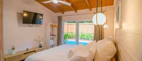 2 chambres, fer et planche à repasser, Wi-Fi, draps fournis