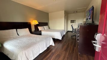 Standard Room, 2 Double Beds, Non Smoking | Desk, free WiFi