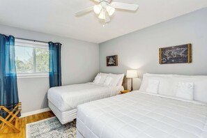 4 dormitorios, tabla de planchar con plancha, wifi y ropa de cama