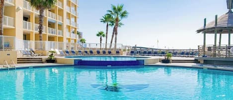 Indoor pool, a heated pool