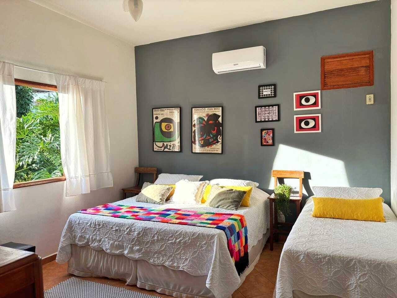 Quadruple Suite, garden view | Wi-fi (inkludert) og sengetøy