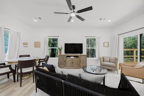 Smart TV, ping pong, books