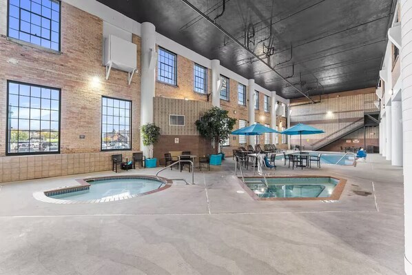 Indoor pool, a heated pool