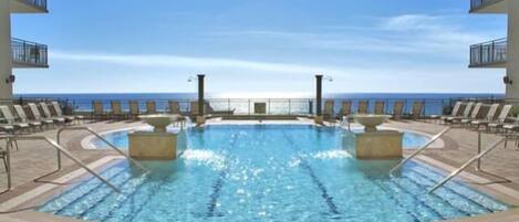 A heated pool