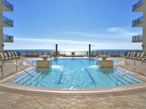 A heated pool