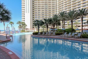 Indoor pool, a heated pool