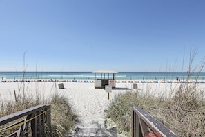 On the beach