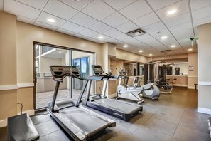 Fitness center on the 4th floor