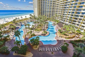 Indoor pool, a heated pool - Shores of Panama 723 - Premium Gulf-Front 2 Bedroom (Sleeps 8) (Panama City Beach)