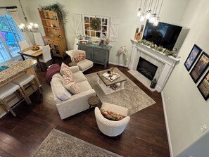 TV connectée, cheminée