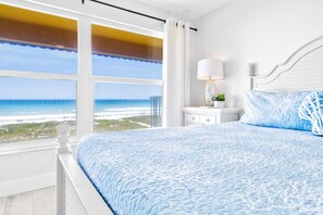 3 bedrooms, iron/ironing board, free WiFi, bed sheets - Direct Oceanfront Escape– Steps to the Beach W/ Heated Pool, Private Balcony & Grills (Cocoa Beach)