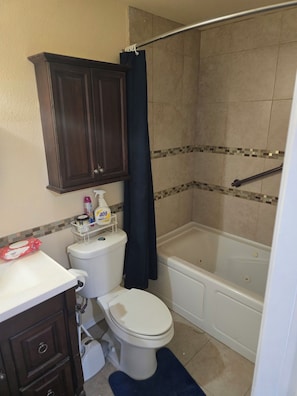 Towels, soap, toilet paper