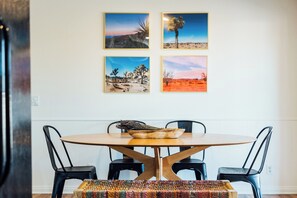 Dining - Family Escape: Fenced in Yard, Pool, AC, Hot Tub, 2 Fire Pits, Hammocks, Quiet (Twentynine Palms)