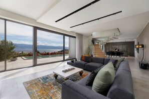 TV - Villa Panoramica with heated pool and sauna (Kvarner - Vrbnik) (Vrbnik)