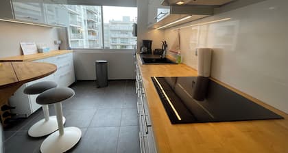 Superb apartment with balcony, garage, 3 bedrooms, 5min from the beach