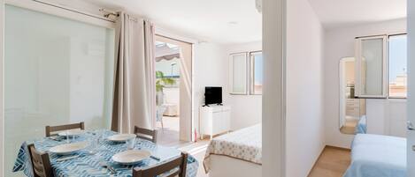 1 makuuhuone, vuodevaatteet