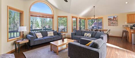 TV, fireplace, table football