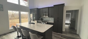 Greers Ferry Waterfront new construction home minutes from Furgersons Marina.