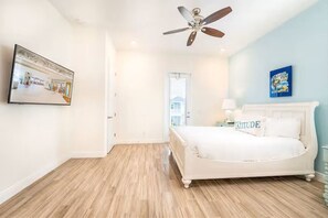 2 bedrooms, in-room safe, iron/ironing board, travel cot