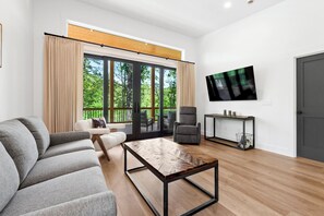 Smart TV, foosball, books