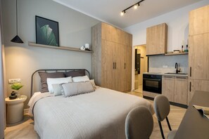 Comfort Studio, 1 Queen Bed, Air conditioning | Iron/ironing board, free WiFi