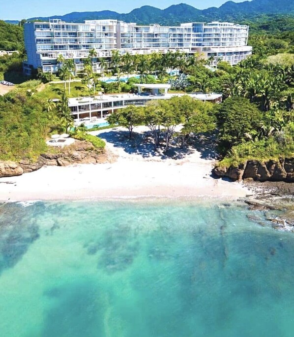 Beach - Bolongo Punta de Mita condominium with 6 pools, private beach and gym, (Corral del Risco)