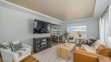 Smart TV, video games, foosball, offices