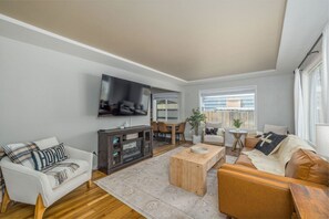 Smart TV, video games, foosball, books