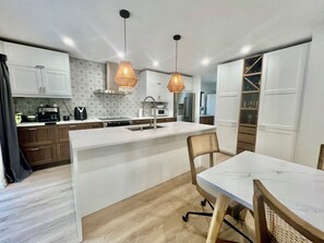 Microwave, oven, stovetop, dishwasher
