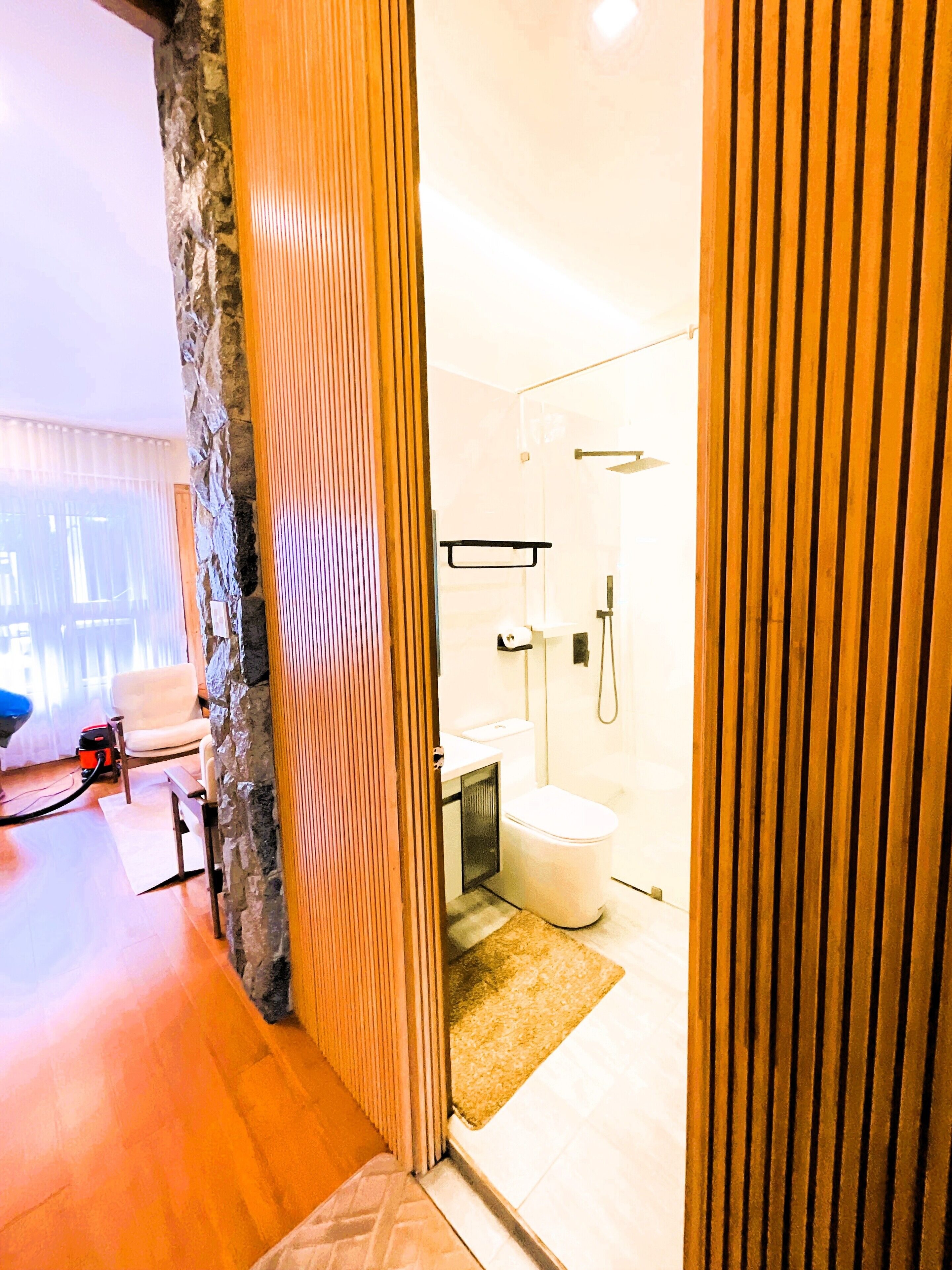 Douche, papier toilette