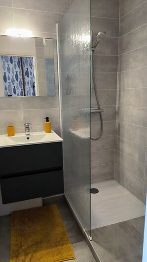 Shower, hair dryer - St Cyprien, a seaside cocoon with swimming pool (Saint-Cyprien)