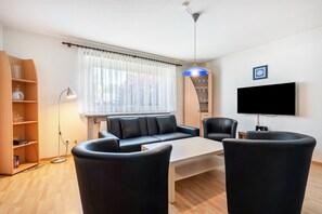 TV, DVD player, stereo
