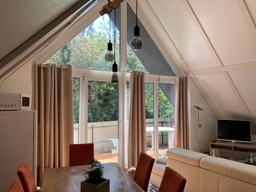 Ferienwohnung 'Studiowohnung' mit Privatterrasse, Gemeinschaftsgarten und Wi-Fi