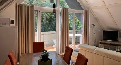Ferienwohnung 'Studiowohnung' mit Privatterrasse, Gemeinschaftsgarten und Wi-Fi