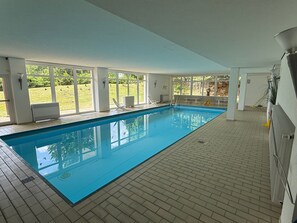 Indoor pool, a heated pool