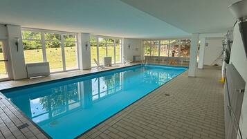 Indoor pool, a heated pool