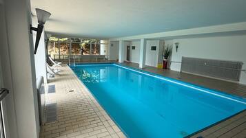 Indoor pool, a heated pool